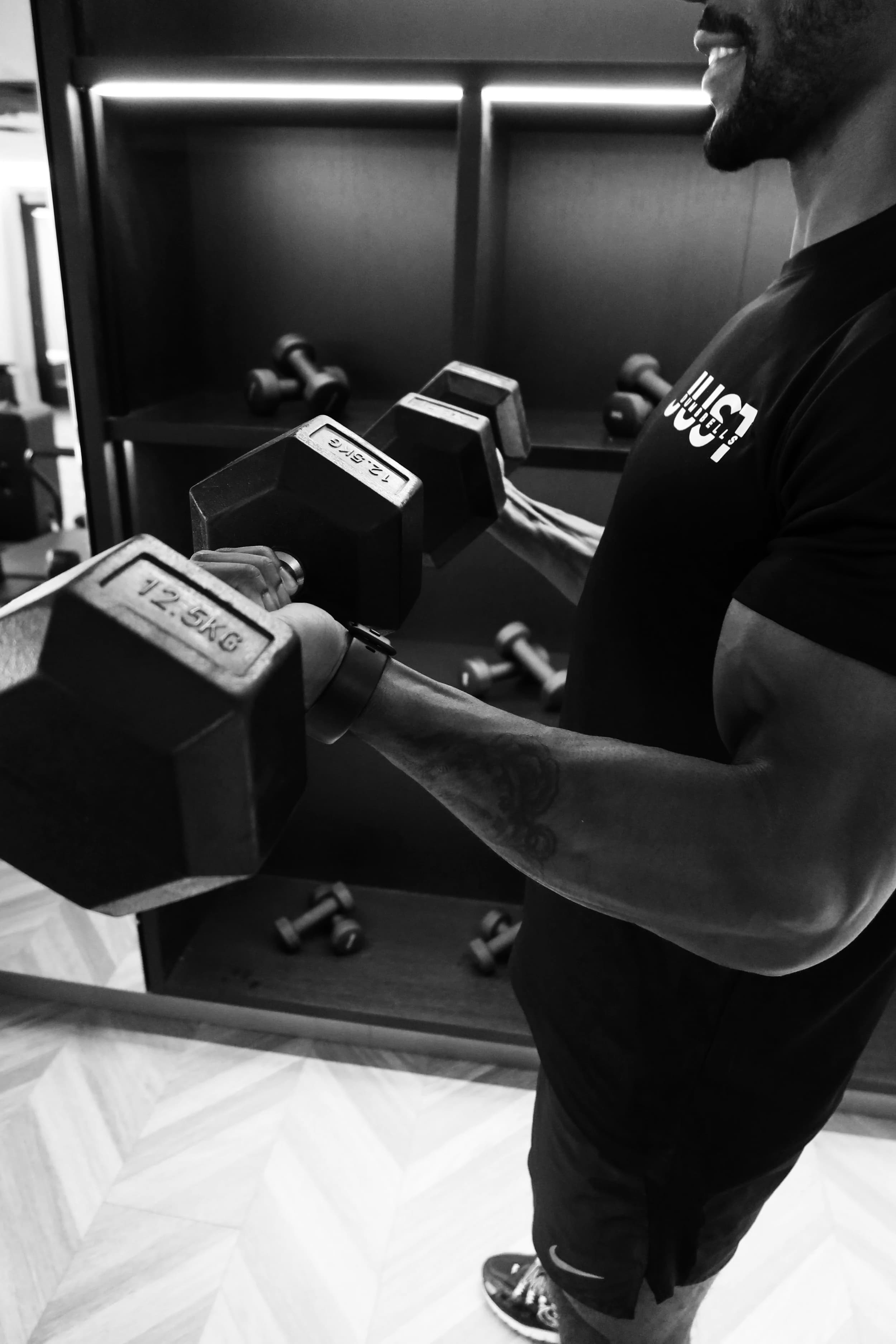 Strength work at Jayde Studio — Just Dumbbells.